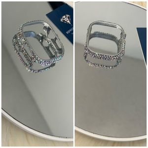 Custom Ultra 49mm Apple Watch Case adorned with luxurious iridescent crystals!